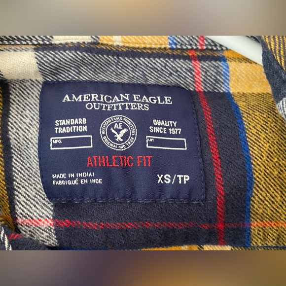 Bundle- 2 Men’s American Eagle Flannel Shirts Size XSmall- Athletic Fit - Picture 8 of 8